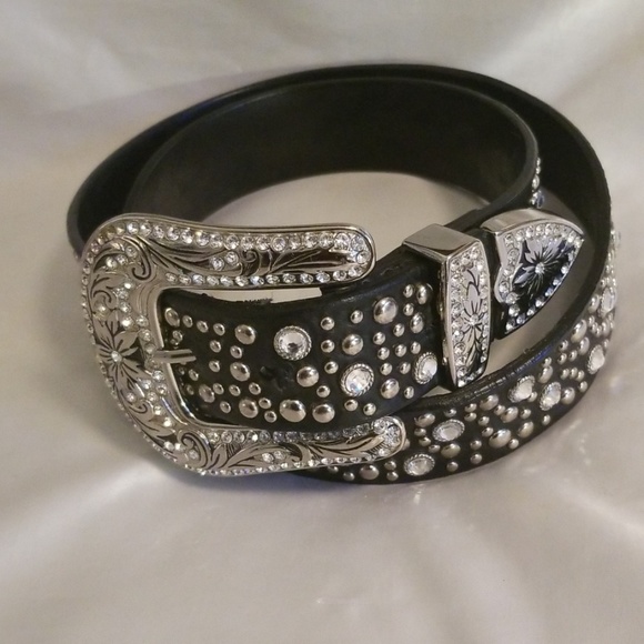 Christine Alexandar XL Leather Belt - Picture 1 of 3